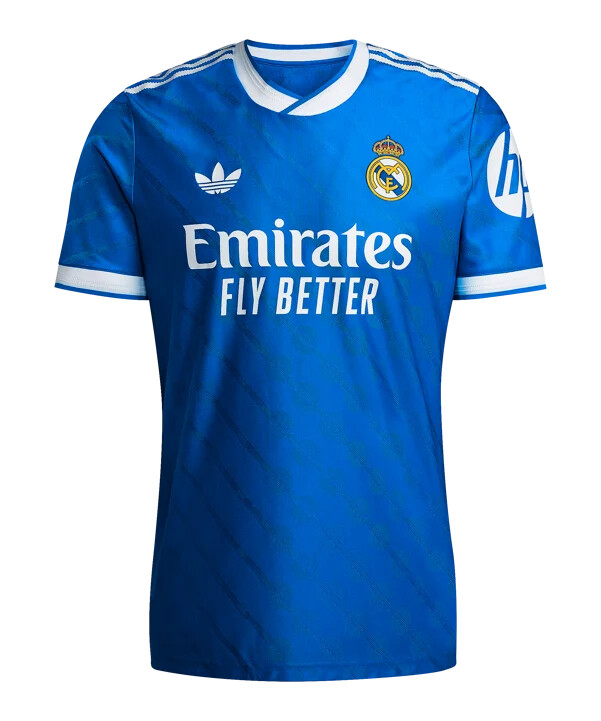 adidas real madrid authentic trøje 3. klasse 20252026 blå