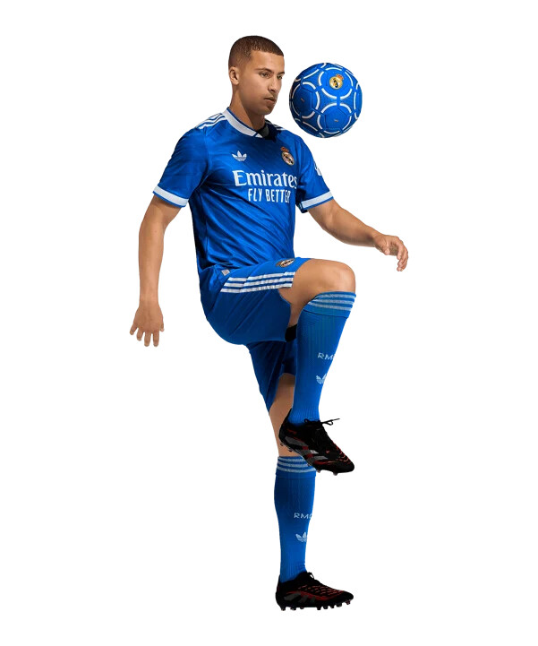 adidas real madrid authentic trøje 3. klasse 20252026 blå