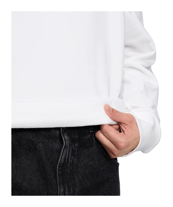 adidas real madrid lfstlr sweatshirt hvid
