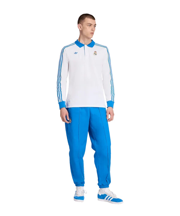 adidas real madrid icon drill hose blå