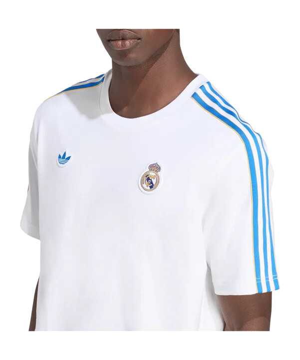adidas real madrid icon t-shirt hvid