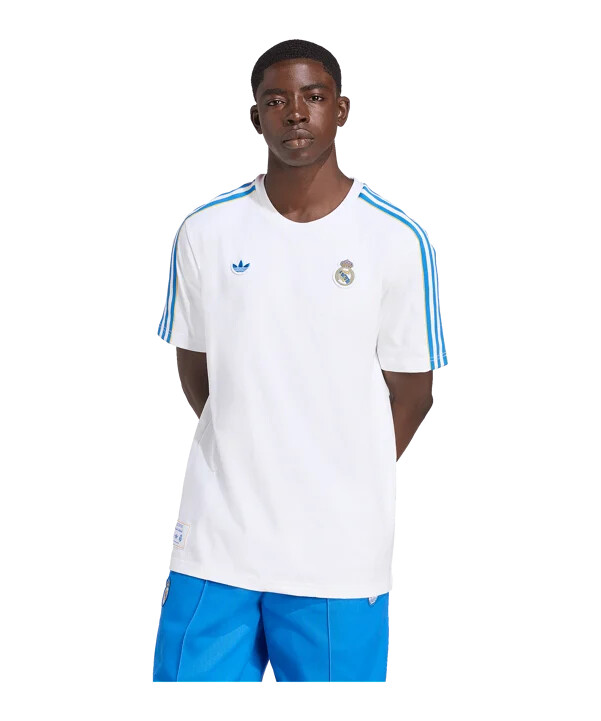 adidas real madrid icon t-shirt hvid