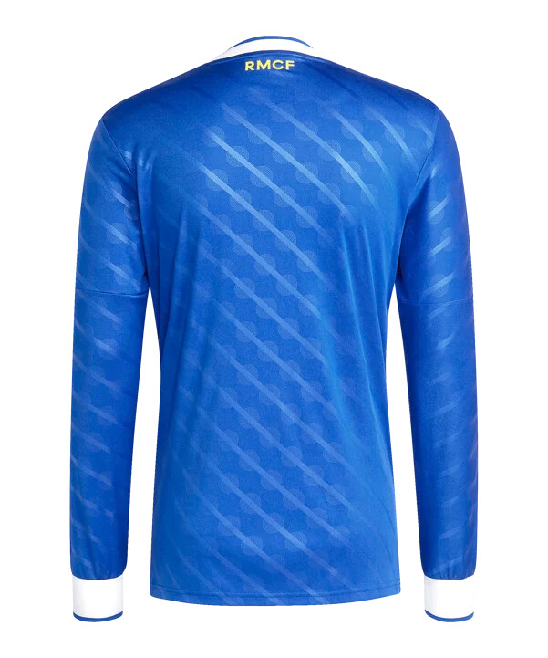 adidas real madrid langærmet trøje 3. klasse 20252026 blå