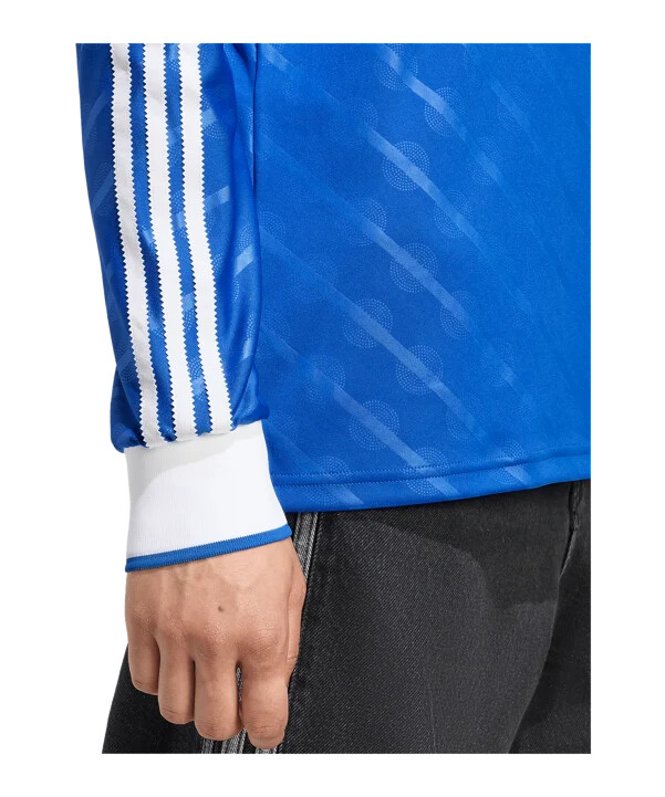 adidas real madrid langærmet trøje 3. klasse 20252026 blå