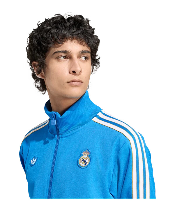 adidas real madrid icon træningstrøje blå