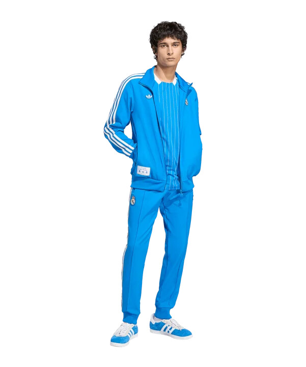 adidas real madrid icon træningstrøje blå