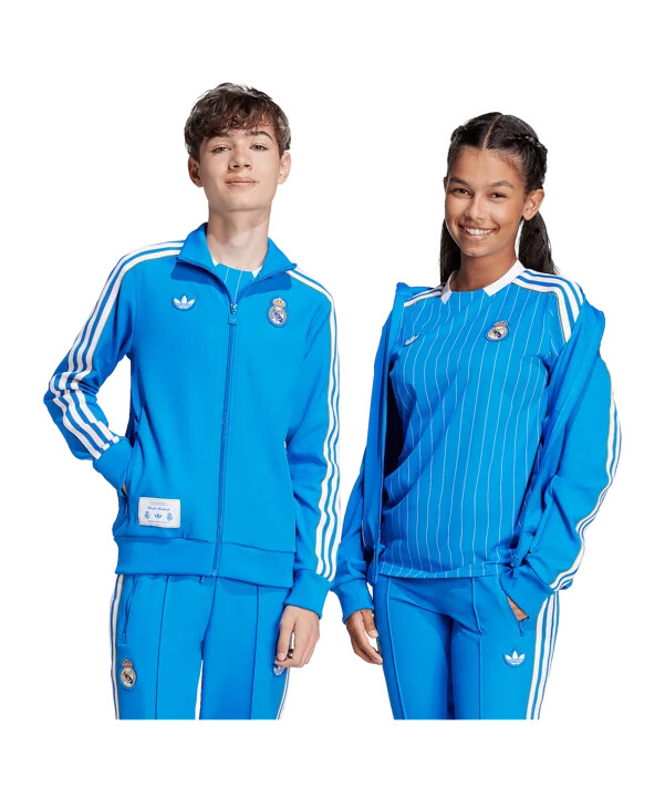adidas real madrid icon træningstrøje børn blå