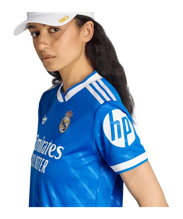 adidas real madrid 3. trøje 20252026 dame blå