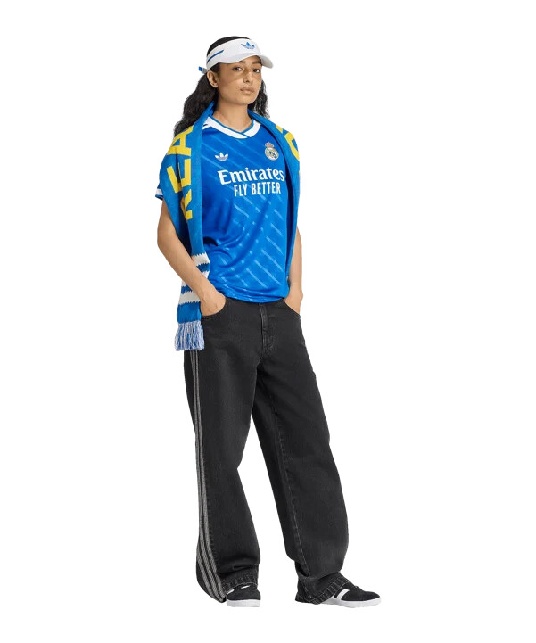 adidas real madrid 3. trøje 20252026 dame blå