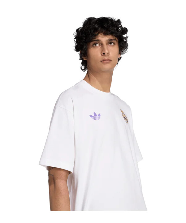 adidas real madrid lfstlr t-shirt hvid