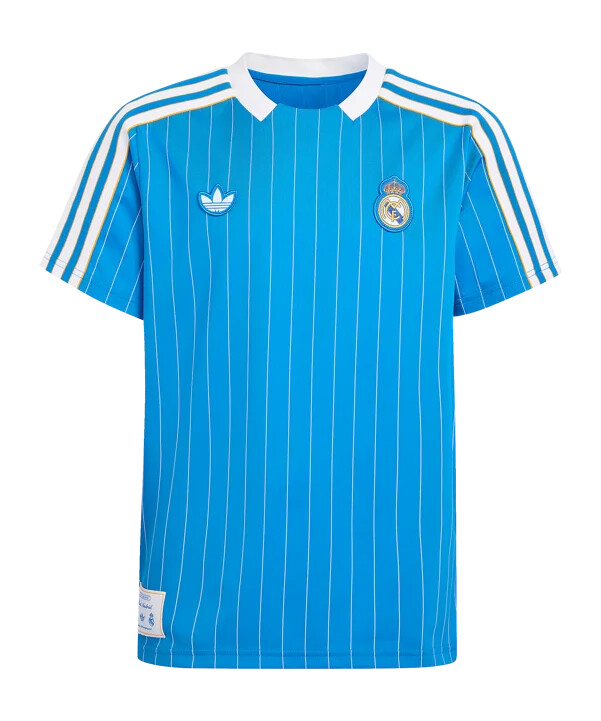 adidas real madrid icon trøje børn blå