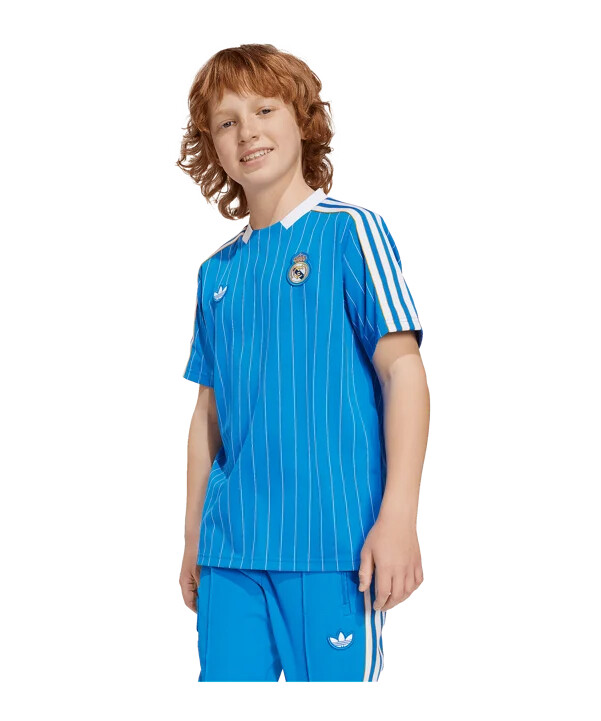 adidas real madrid icon trøje børn blå