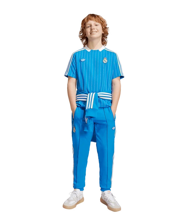 adidas real madrid icon trøje børn blå