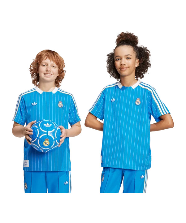 adidas real madrid icon trøje børn blå