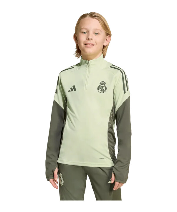 adidas real madrid tiro25 konkurrencetræningstrøje 20252026 børn grøn