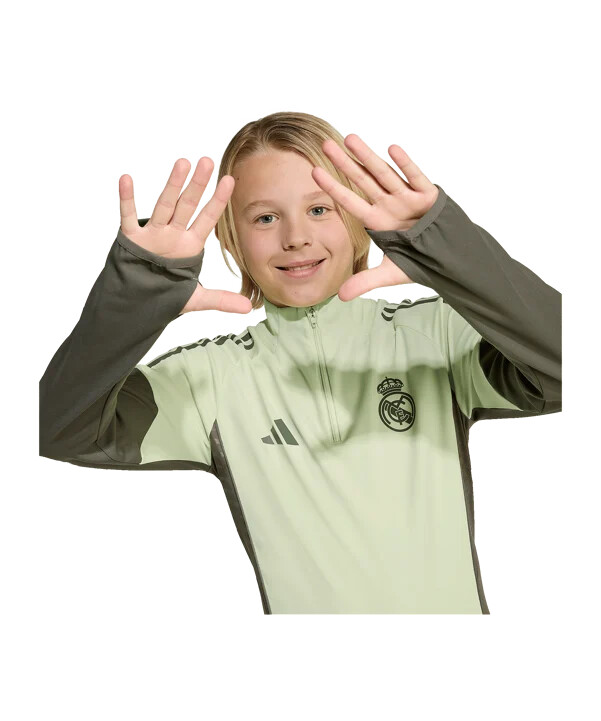 adidas real madrid tiro25 konkurrencetræningstrøje 20252026 børn grøn