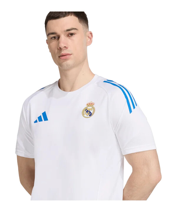 adidas real madrid tiro25 konkurrencetræningstrøje 20252026 hvid