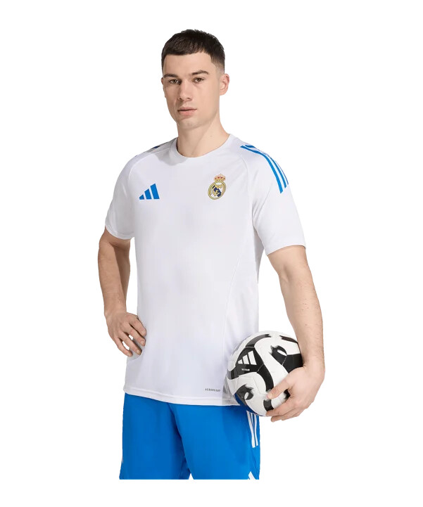 adidas real madrid tiro25 konkurrencetræningstrøje 20252026 hvid