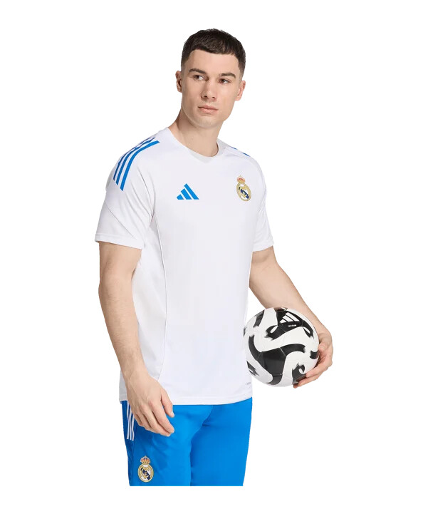 adidas real madrid tiro25 konkurrencetræningstrøje 20252026 hvid