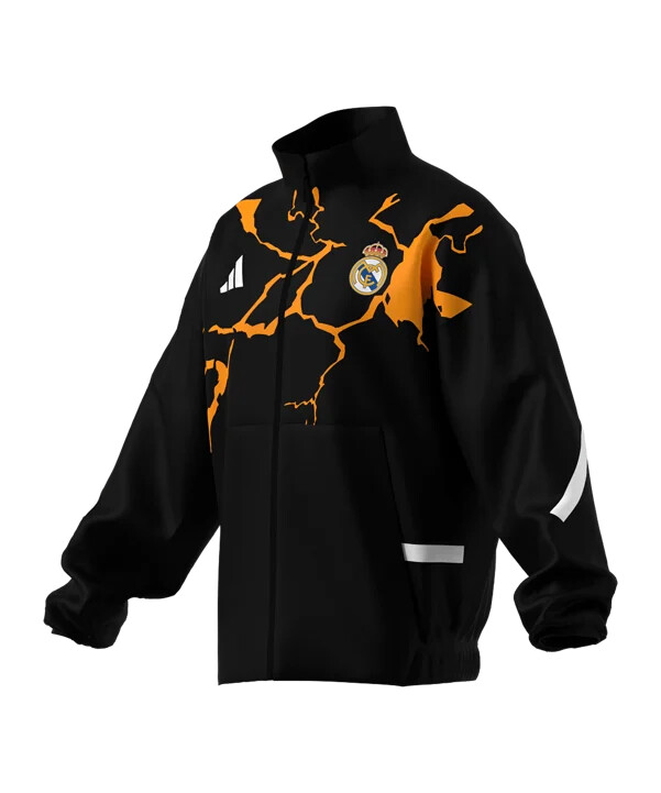 adidas real madrid avengers anthem jakke sort