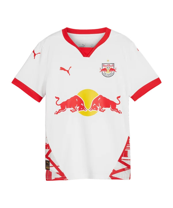 puma rb salzburg hjemmebanetrøje 2425 børn hvid f01