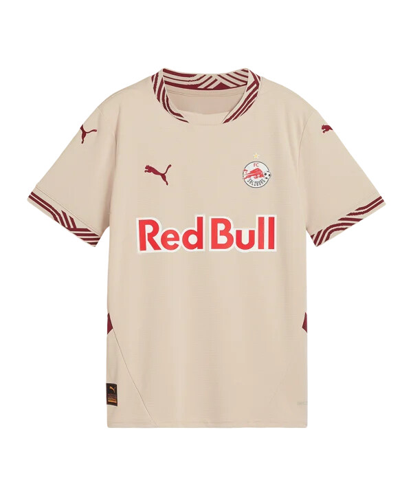 puma rb salzburg trøje 3. klasse 20242025 børn beige f05