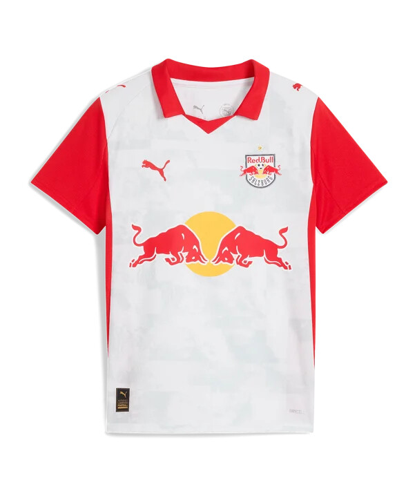 puma red bull salzburg hjemmebanetrøje 20252026 børn hvid f01