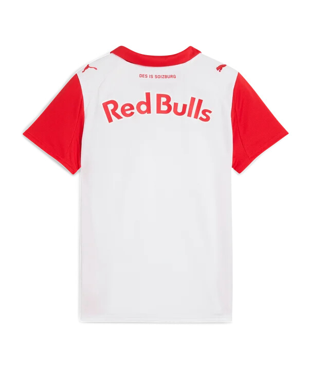 puma red bull salzburg hjemmebanetrøje 20252026 børn hvid f01