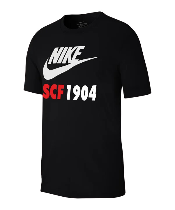 nike sc freiburg futura t-shirt børn sort f013