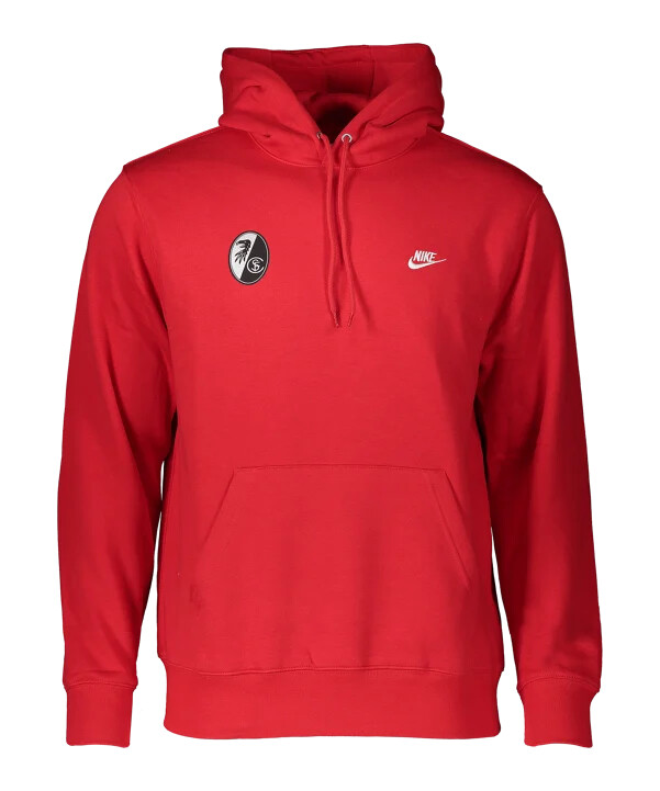 nike sc freiburg club hættetrøje rød f657