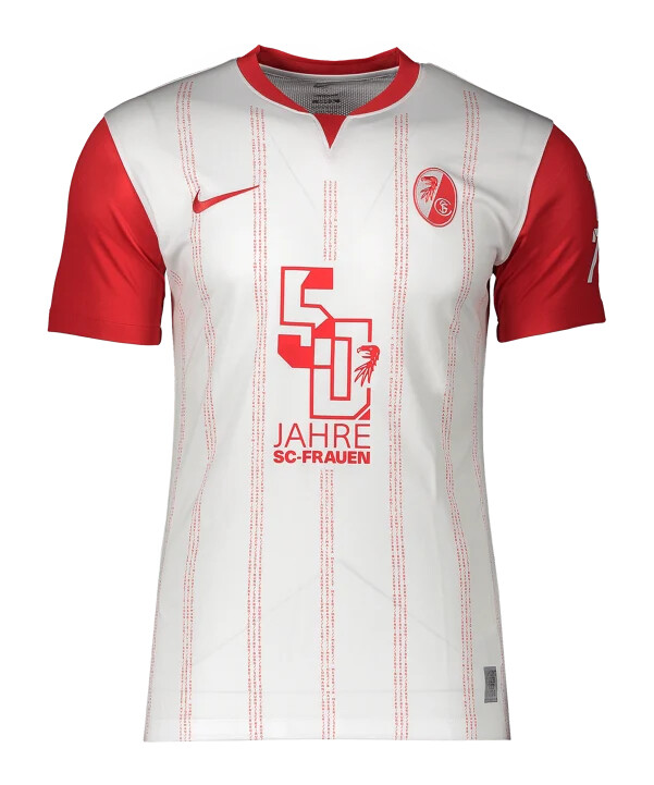 nike sc freiburg specialudgave trøje 50 år sc dametrøje herre hvid f100