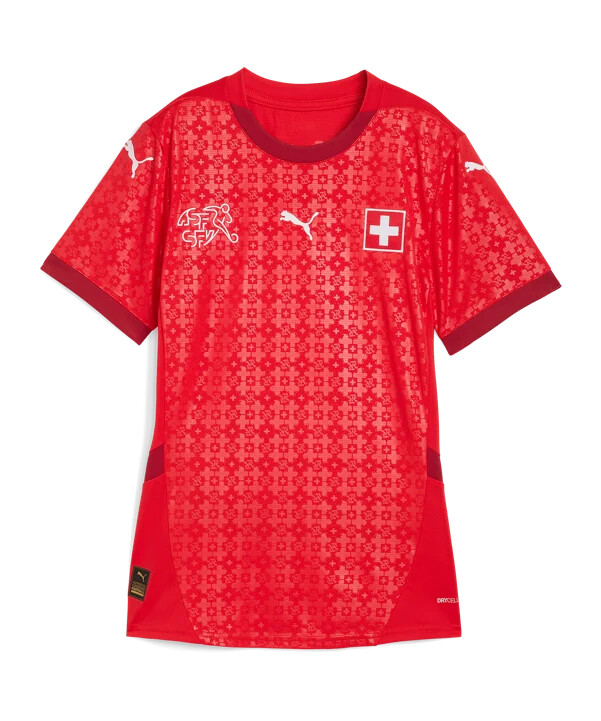 puma schweiz hjemmetrøje 20252026 dame rød f10