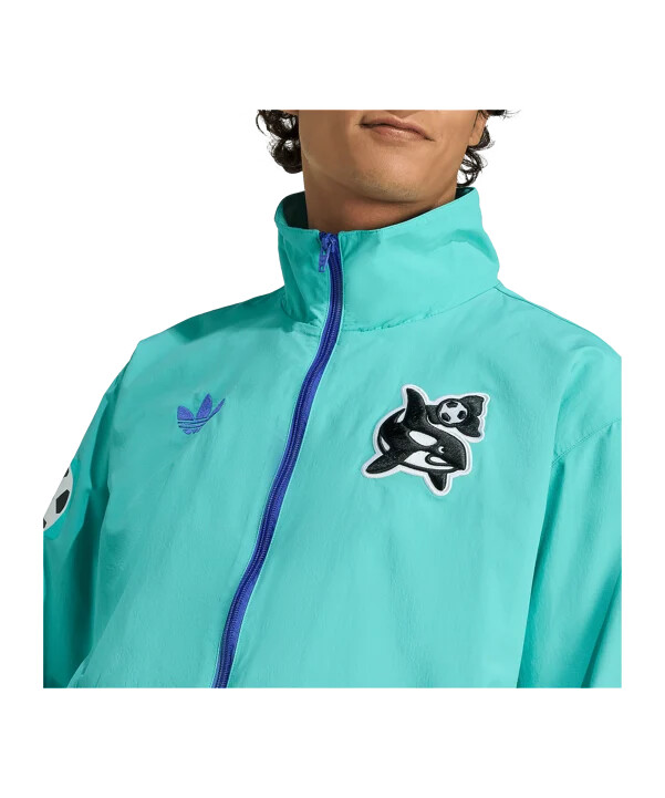 adidas seattle sounders fc seattle sounders fc anthem jakke blå