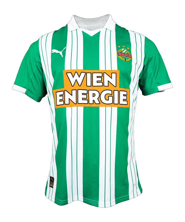 puma sk rapid vienna hjemmebanetrøje 20252026 grøn f01