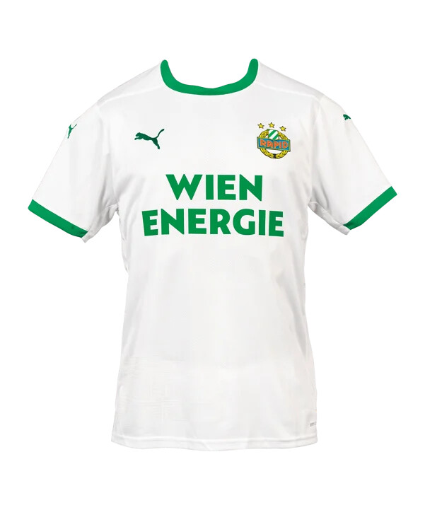 puma sk rapid wien trøje 3. klasse 20252026 børn hvid f01