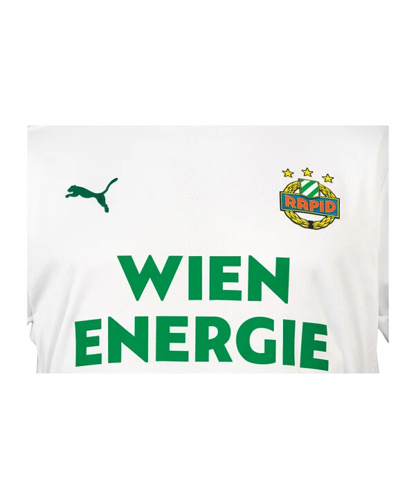 puma sk rapid wien trøje 3. klasse 20252026 børn hvid f01