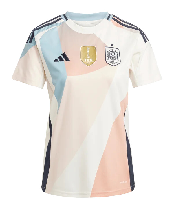 adidas spanien udebanetrøje em 2025 dame hvid