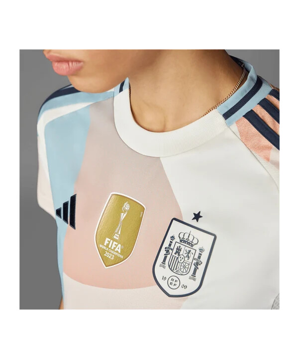 adidas spanien udebanetrøje em 2025 dame hvid
