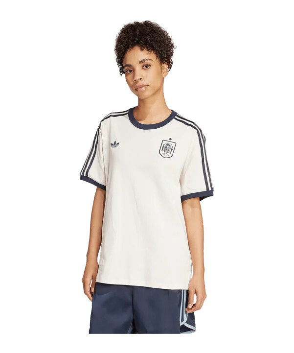 adidas spanien dame t-shirt hvid