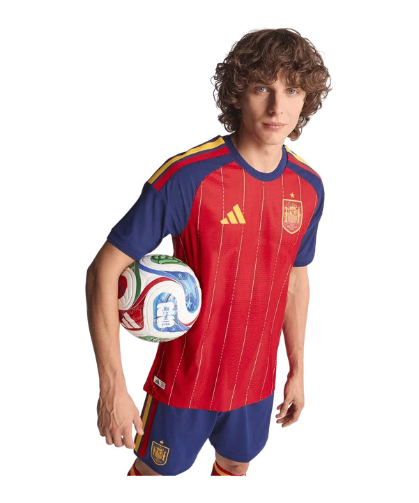 adidas spanien autentisk hjemmebanetrøje vm 2026 rød