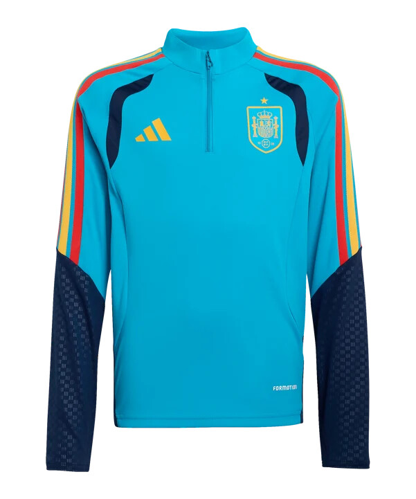 adidas spain tiro træningstop med lynlås børn blå
