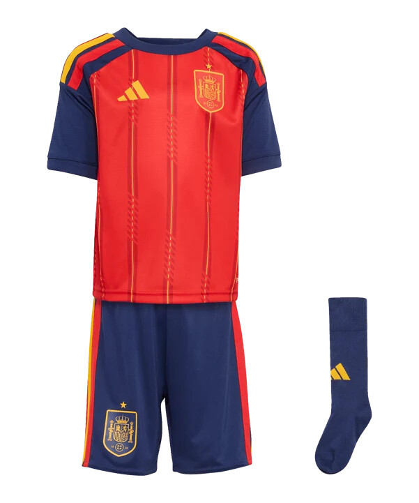 adidas spanien hjemmebanetrøje sæt vm 2026 børn rød