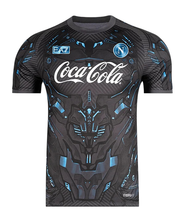 ea7 ssc napoli træningstrøje 20252026 sort