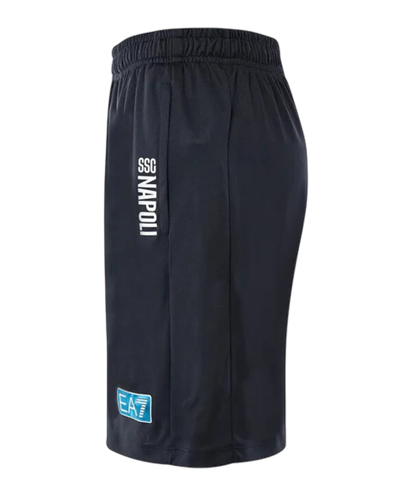 ea7 ssc napoli træningsshorts 20252026 sort