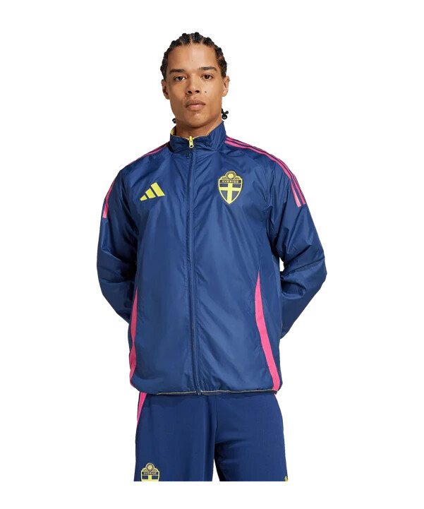 adidas sverige anthem jakke blå