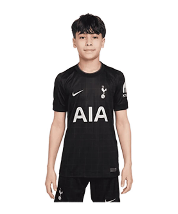 nike tottenham hotspur udebanetrøje 20252026 børn sort f011