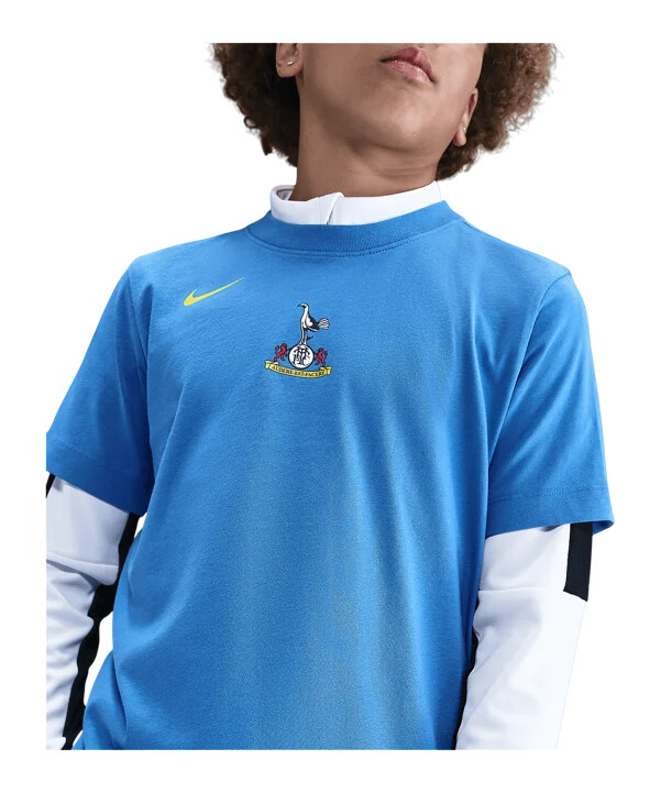 nike tottenham hotspur t90 remix t-shirt børn blå f402
