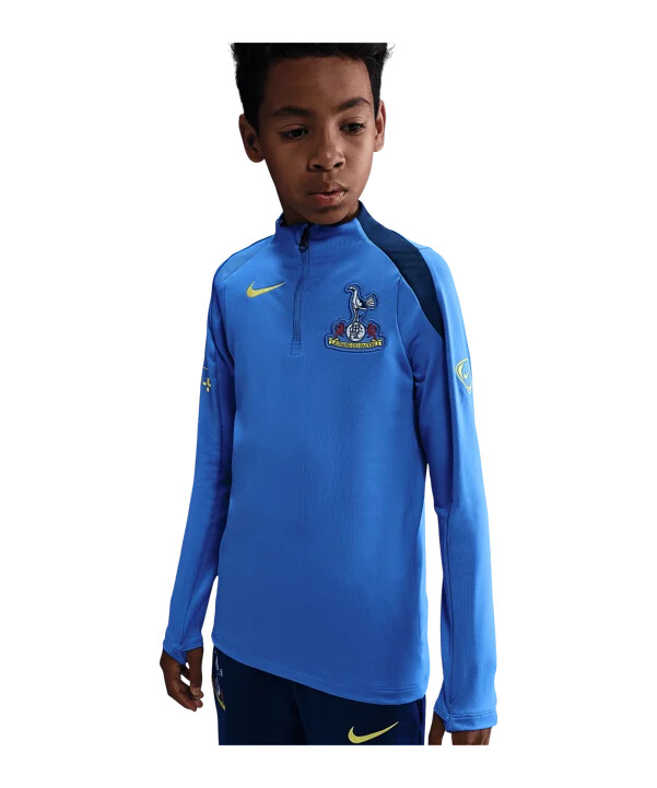 nike tottenham hotspur drill top sweatshirt børn blå f428