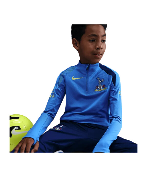 nike tottenham hotspur drill top sweatshirt børn blå f428