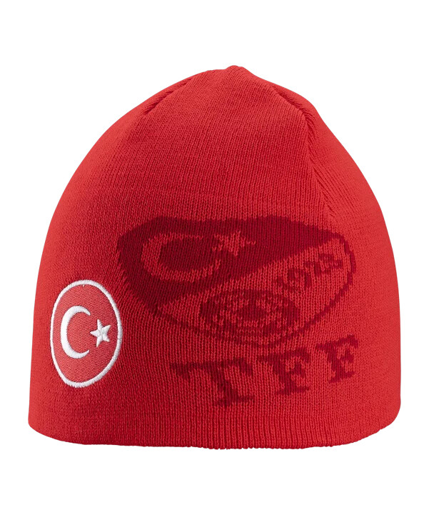 tff türkiye beanie classic em 2024 rød